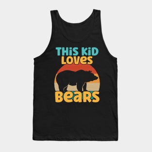 Kids This Kid Loves Bears - Bear lover design Tank Top